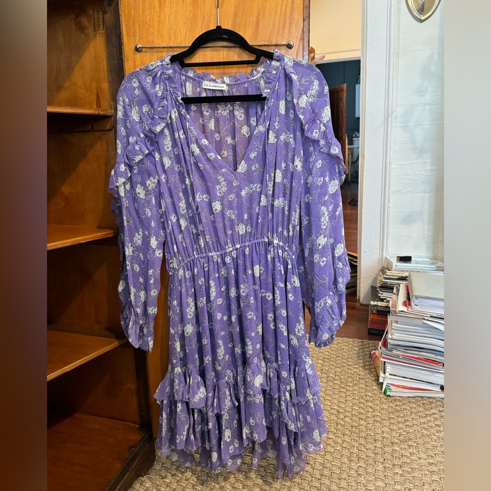 Ulla Johnson Lilac Floral Dress